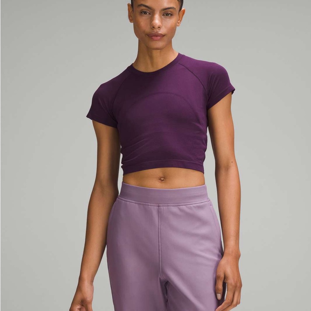 Lululemon Swiftly Tech Cropped Short-Sleeve